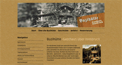 Desktop Screenshot of buzihuette.at